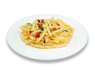 Жареная картошка фри с перцем