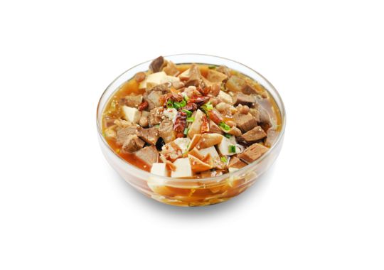 Тушеные кубики говядины с овощами (острые)